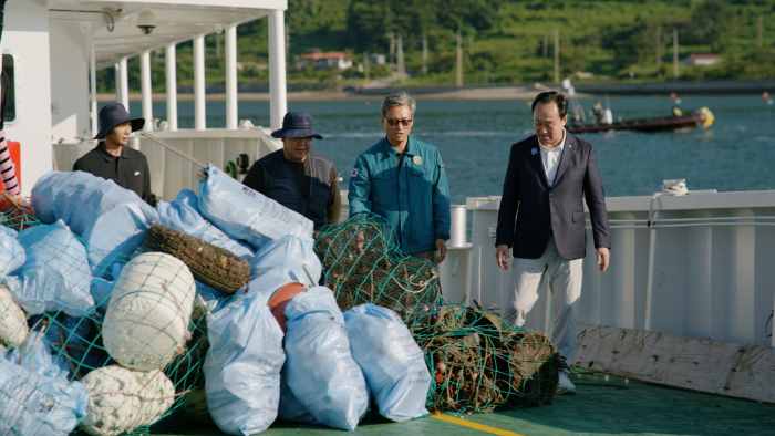 통영시, ‘제로 플라스틱 사량도’ 바다 약속 성황리에 치러 기사 이미지