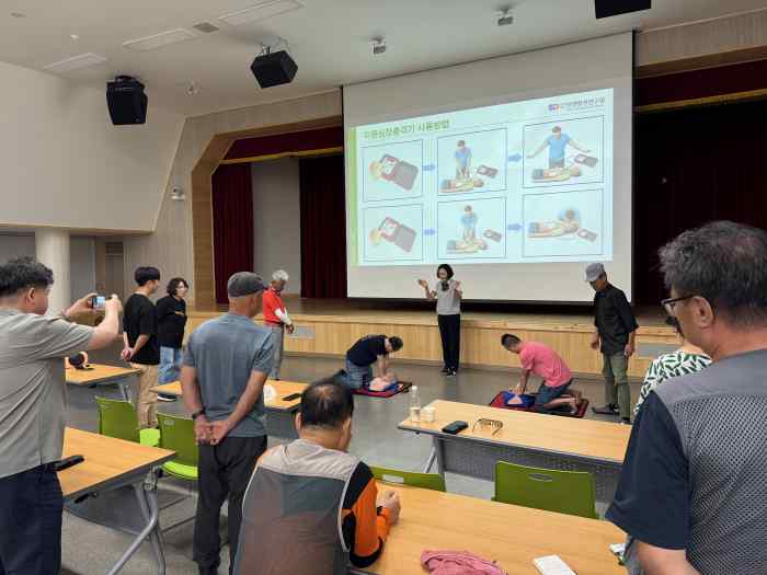 산업 재해 예방부터 응급 대응까지… 통영시 근로자 안전 보건 교육 기사 이미지