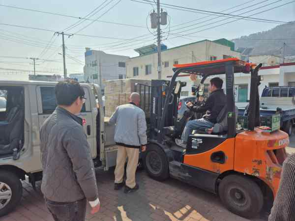 통영 욕지도 가뭄 비상… 병물 식수 2차 긴급 지원 기사 이미지
