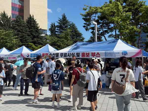 통영시, NC다이노스 스폰서데이서 통영 수산물 소비 촉진 행사 기사 이미지